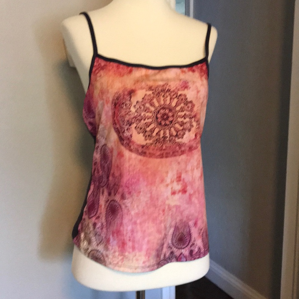 Athletic tank, multi colored, Sz S.